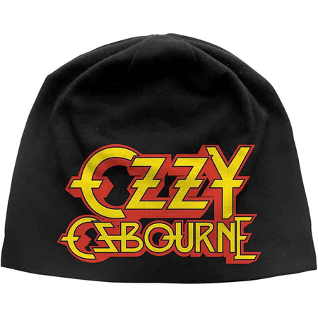 Ozzy Osbourne - Logo JD Print - Black OSFA Beanie Ski Cap