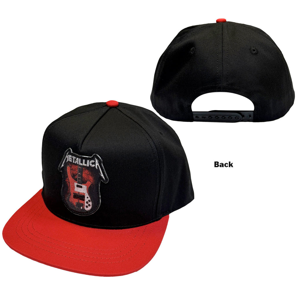 Metallica - Cliff 'Em All Bass - Black & Red OSFA Snapback Baseball Cap