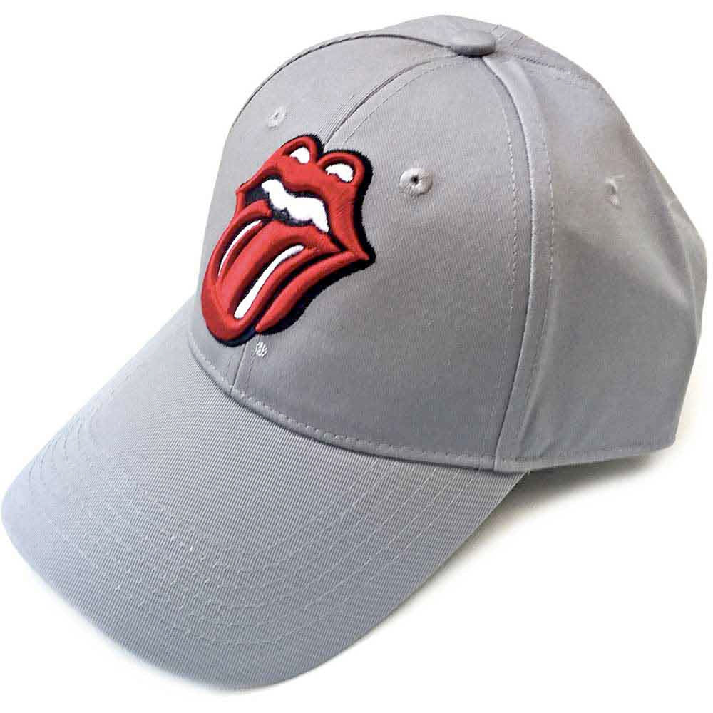 The Rolling Stones - Tongue Logo - OSFA Grey Baseball Cap