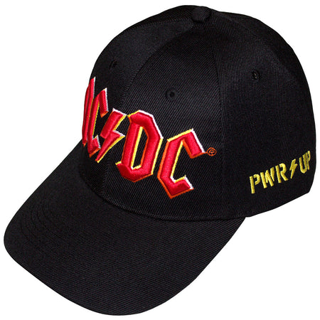 AC/DC - PWR-UP & Logo - Black OSFA Snapback Baseball Cap