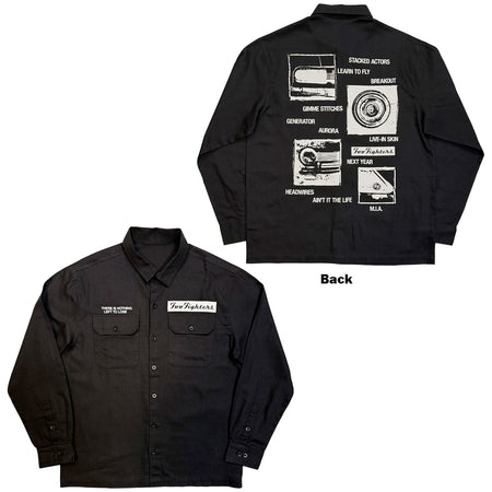Foo Fighters - Nothing Left To Lose Mono - Casual Button Down Black Shirt