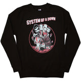 System Of A Down - Mushroom People - Black Crew Sweatshirt