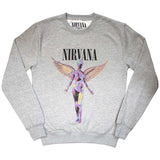Nirvana - In Utero - Grey Crew Sweatshirt