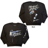 Michael Jackson - Thriller Hat Poses - Black Crew Sweatshirt