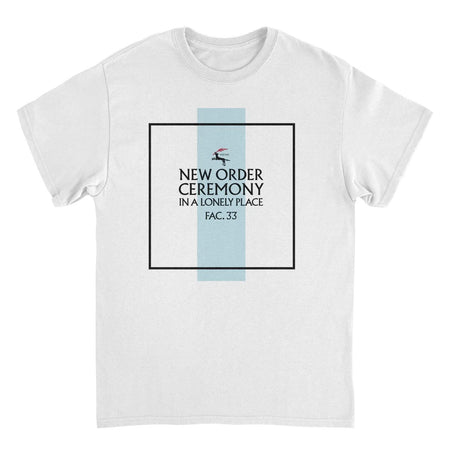 New Order - Ceremony/IALP  - White t-shirt