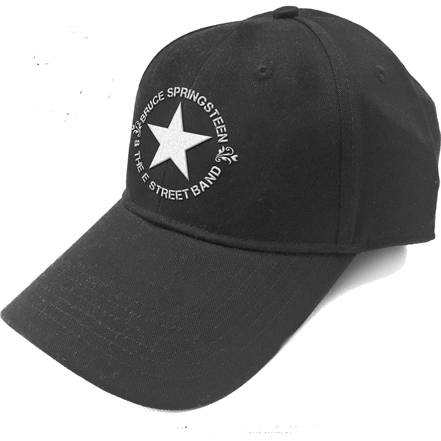 Bruce Springsteen - Circle Star Logo- Black OSFA  Baseball Cap