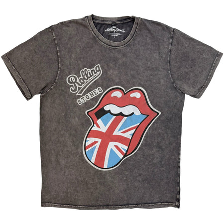 The Rolling Stones - British Tongue - Charcoal Grey Stone Wash  t-shirt