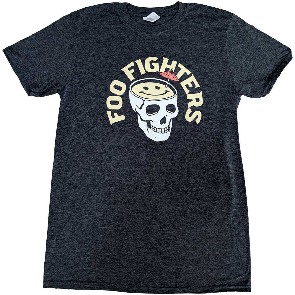 Foo Fighters - Skull Cocktail - Heather Grey T-shirt
