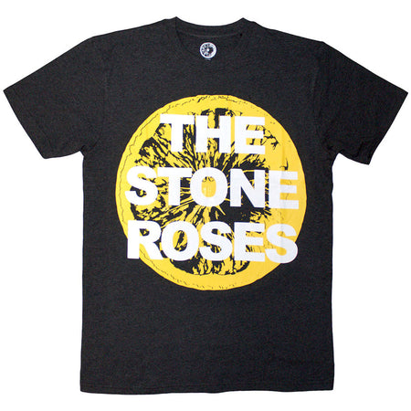 The Stone Roses - Large Lemon  - Black  t-shirt