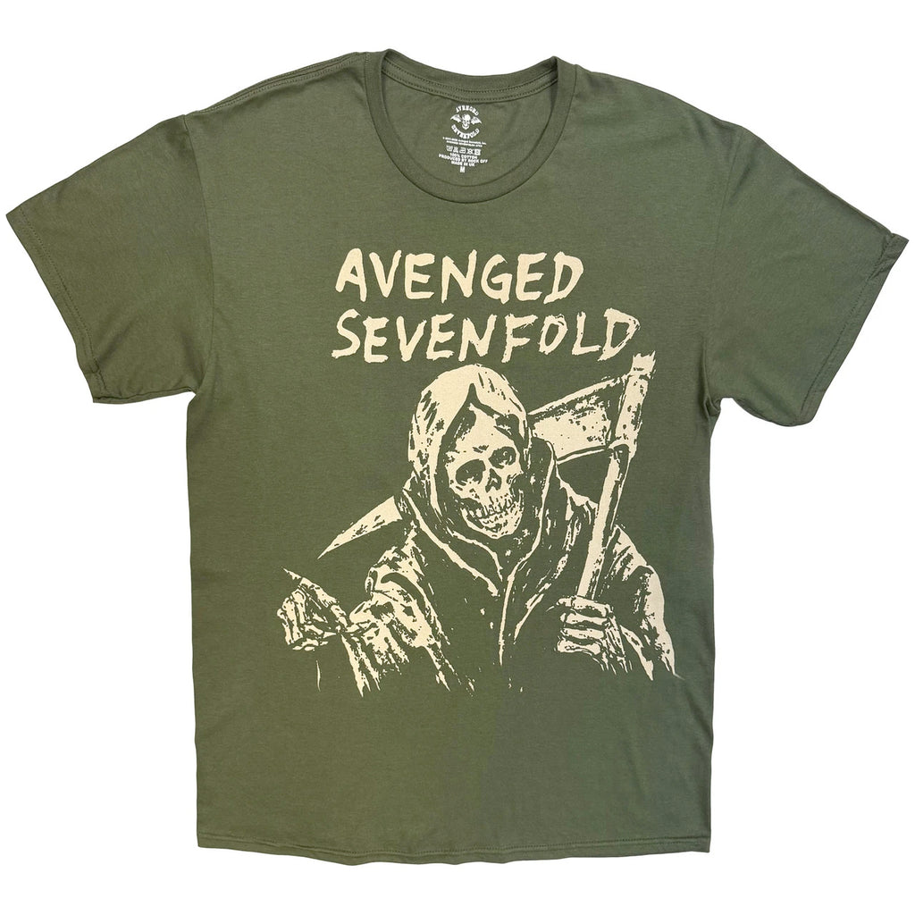 Avenged Sevenfold - Reaper - Khaki Green t-shirt