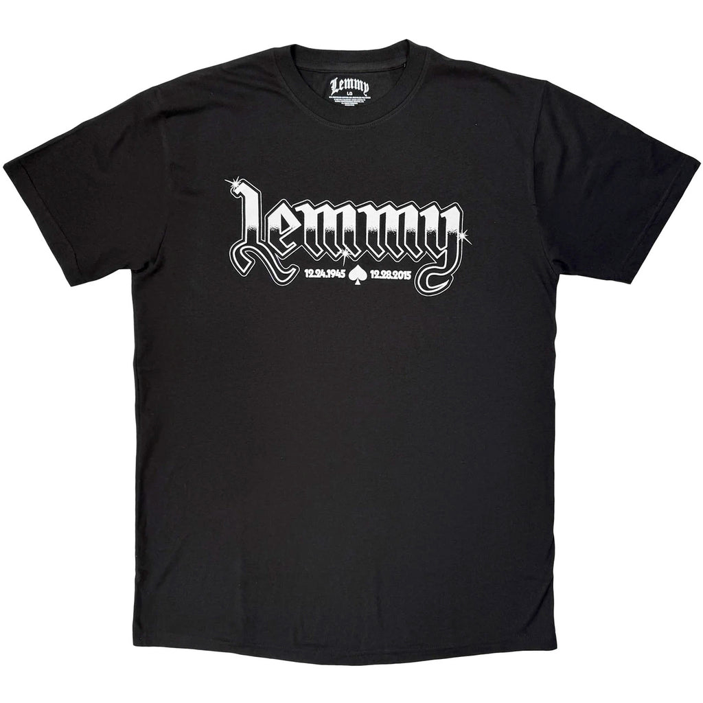 Motorhead - Lemmy Logo Mono - Black t-shirt