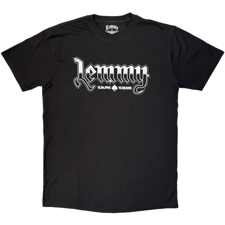 Motorhead - Lemmy Logo Mono - Black t-shirt