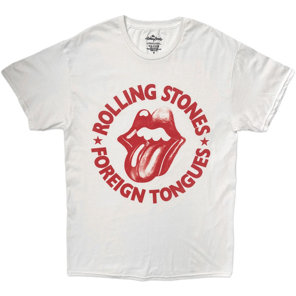 The Rolling Stones - Foreign Tongues Circle - White t-shirt