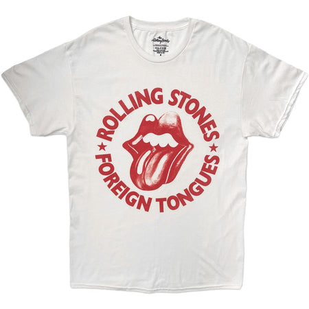 The Rolling Stones - Foreign Tongues Circle - White t-shirt