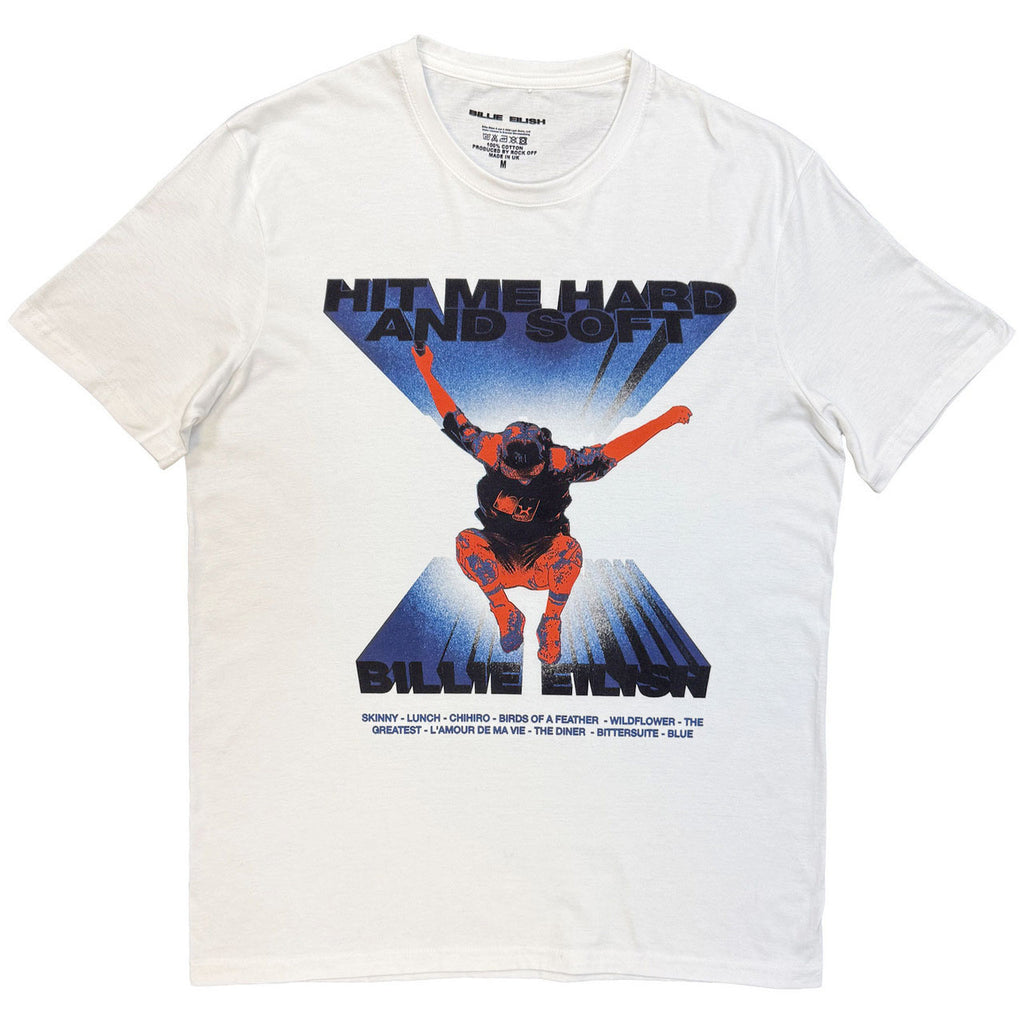 Billie Eilish - Jump Tracklist - White t-shirt