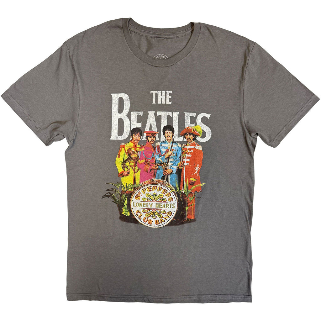 The Beatles - Sgt Pepper  - Charcoal Grey T-shirt