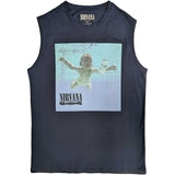 Nirvana - Kurt Cobain - Nevermind Album - Navy Blue Tank t-shirt