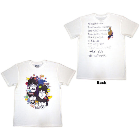The Beatles - Yellow Submarine Heads Collage-ATN - White  t-shirt