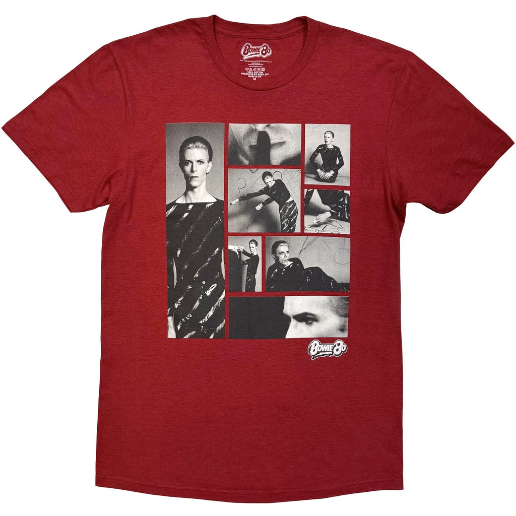 David Bowie - Starman Montage - Red t-shirt