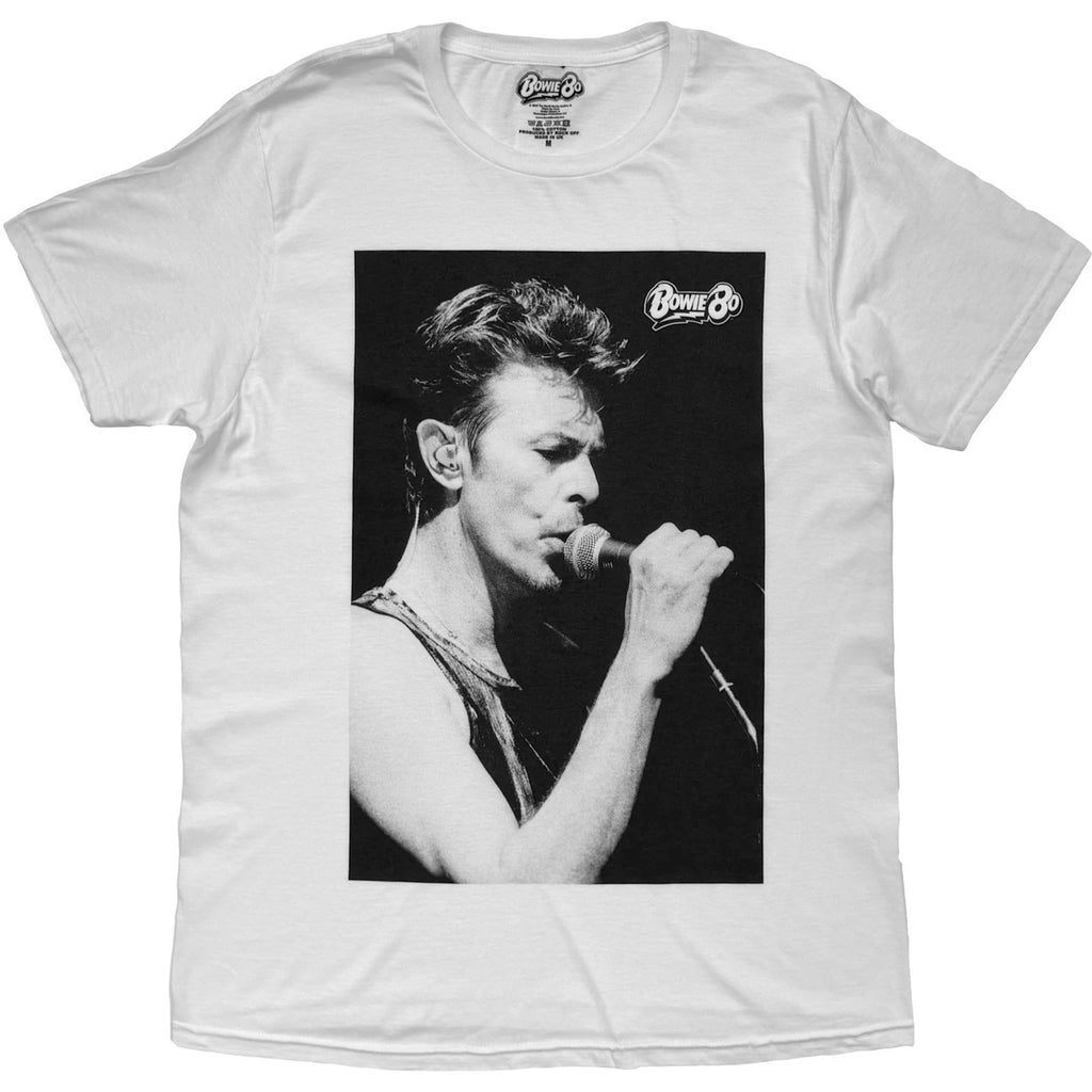 David Bowie - Singing - White t-shirt