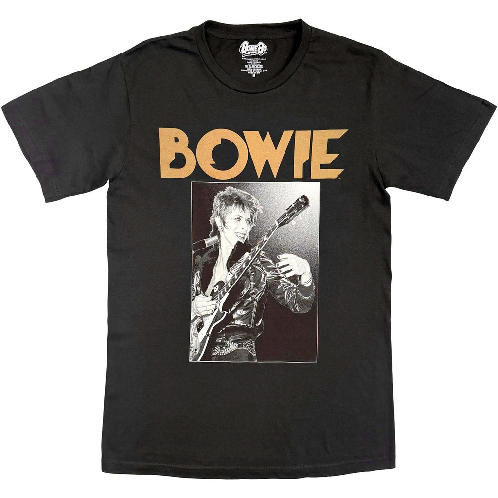 David Bowie - Guitar Glam - Black t-shirt