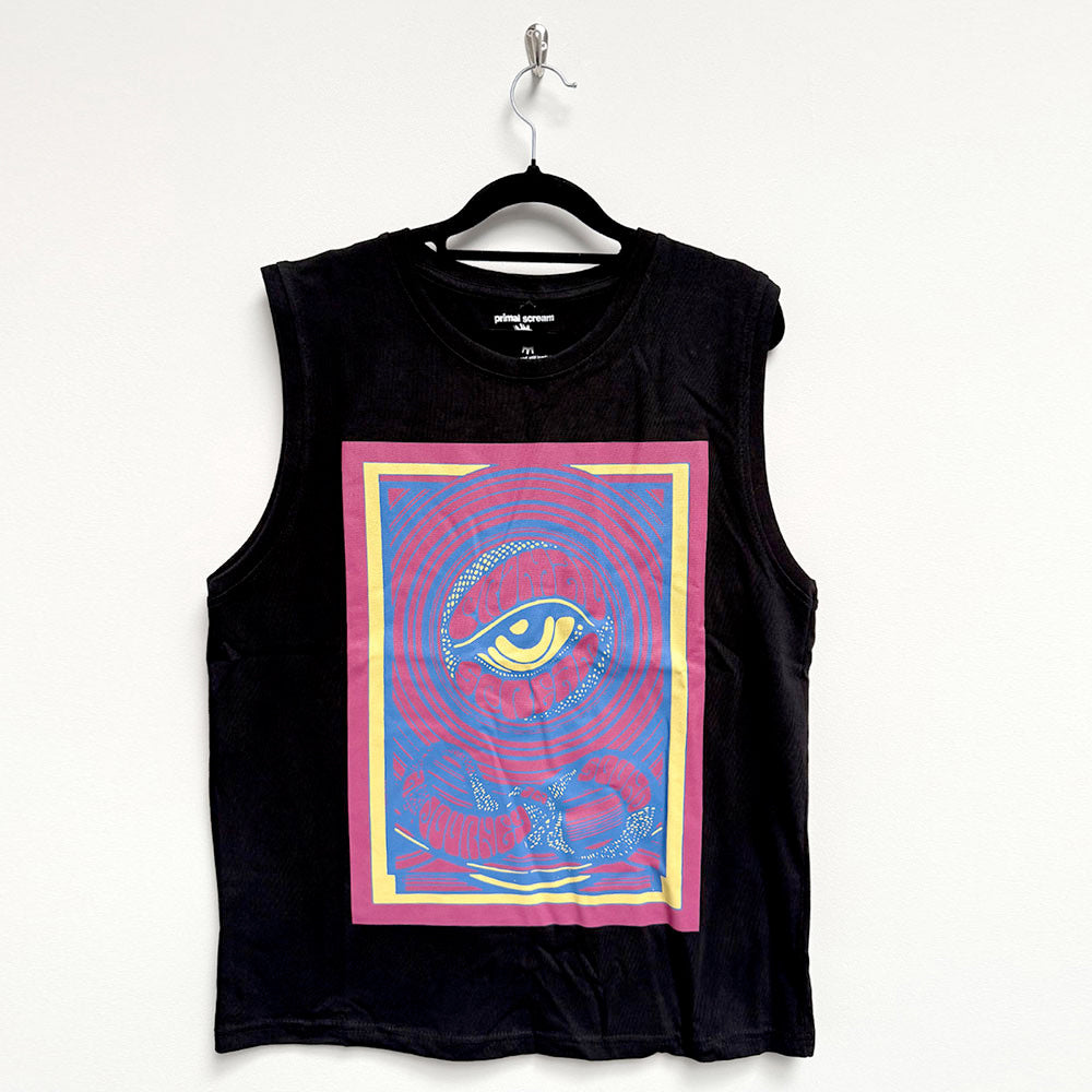 Primal Scream - Psychedelic Eye - Black Tanktop t-shirt