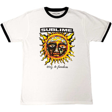 Sublime - 40 Oz To Freedom - White Ringer t-shirt