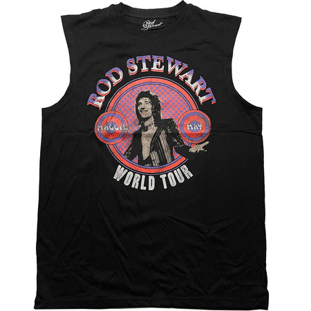 Rod Stewart - World Tour - Sleeveless Tank Top T-shirt