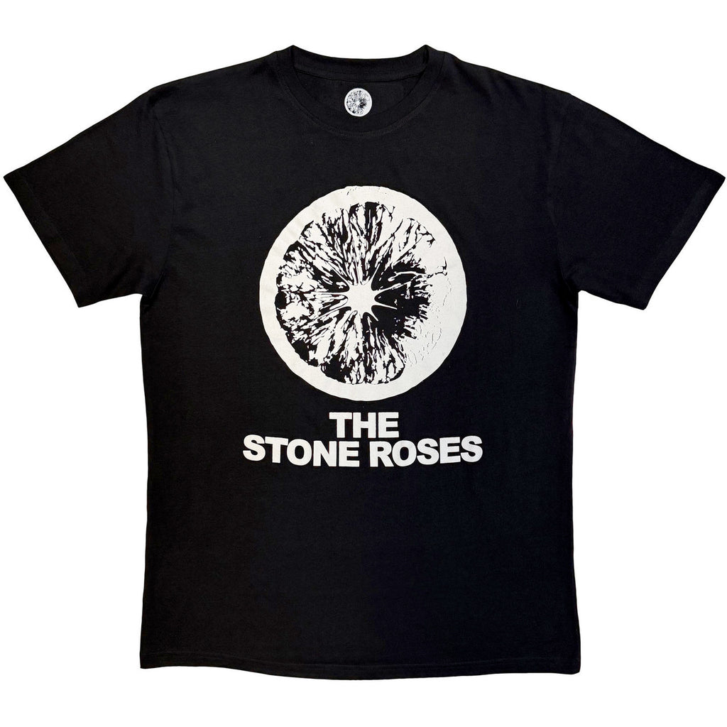 The Stone Roses - Logo & Lemon Mono - Black t-shirt