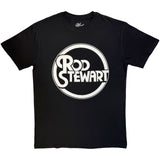 Rod Stewart - Circle Logo Mono - Black t-shirt