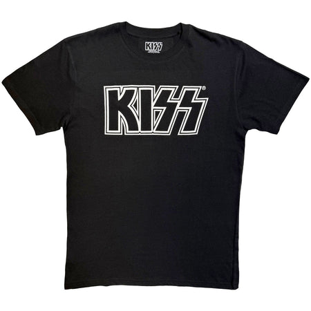 Kiss - Logo Mono - Black t-shirt