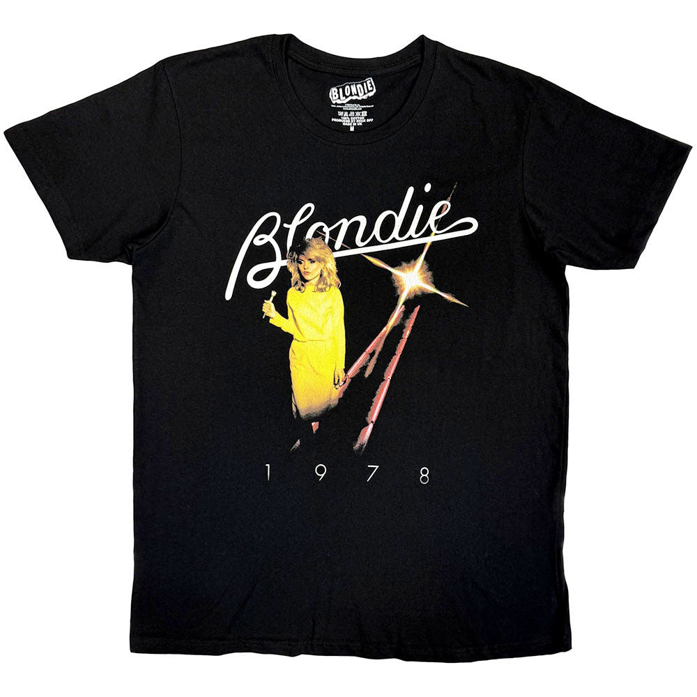 Blondie - Yellow Dress 1978 - Black t-shirt