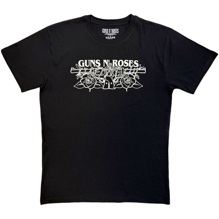 Guns N Roses - Logo Mono - Black t-shirt