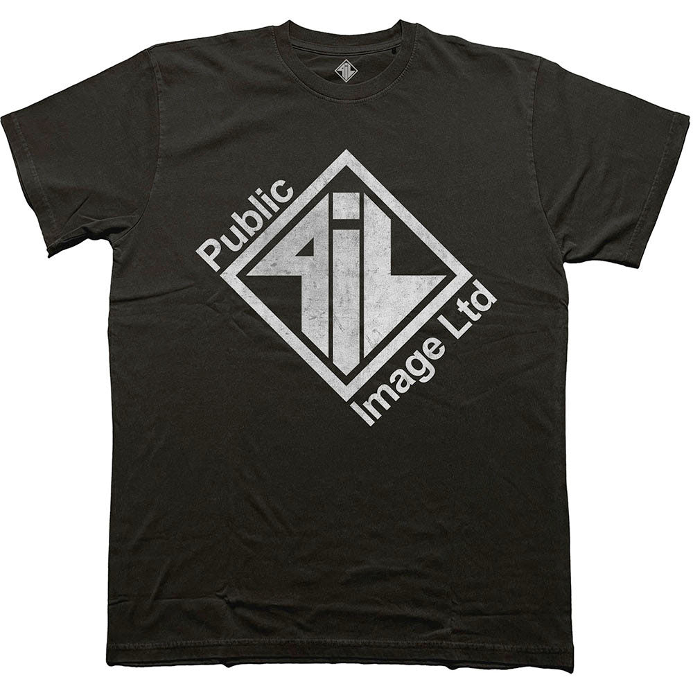 PiL - Public Image Ltd - Diamond Logo & Text - Black  t-shirt