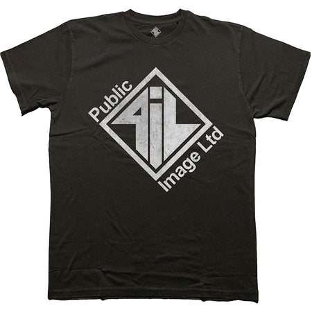 PiL - Public Image Ltd - Diamond Logo & Text - Black  t-shirt