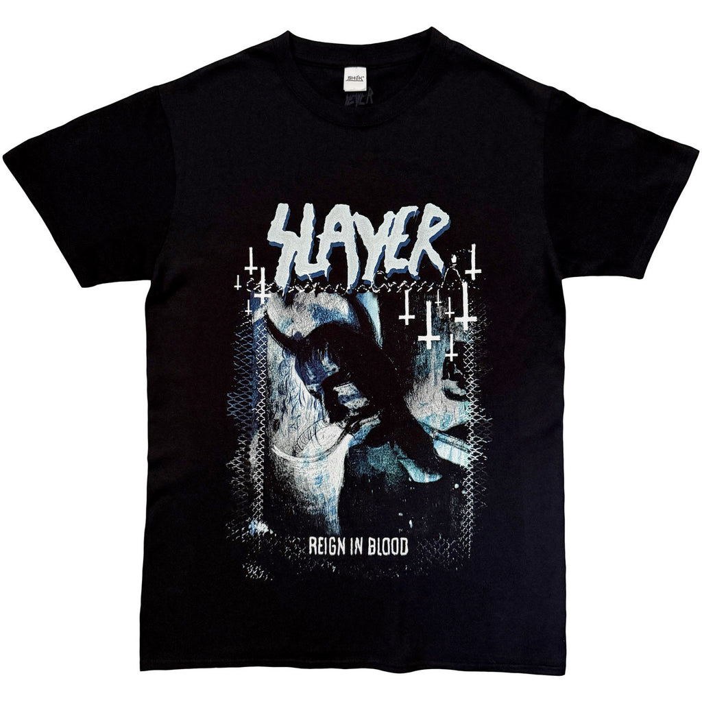 Slayer - Horned Cool Tone Reign In Blood - Black t-shirt