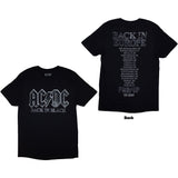 AC/DC - Back In Black PWR-UP  EU Tour '24  - Black T-shirt