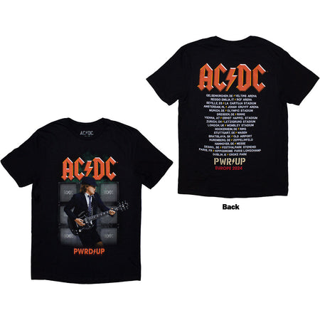 AC/DC - Angus Soundwall PWR-UP EU Tour '24  - Black T-shirt