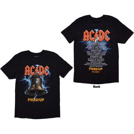 AC/DC - PWRD-UP  In Rock We Trust EU Tour '24  - Black T-shirt