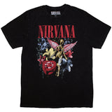 Nirvana - In Utero Vintage Collage - Black Stone Wash t-shirt