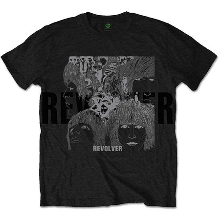 The Beatles-Reverse Revolver with Foil Application-Black T-shirt