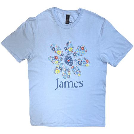 James - Daisy Logo - Light Blue t-shirt
