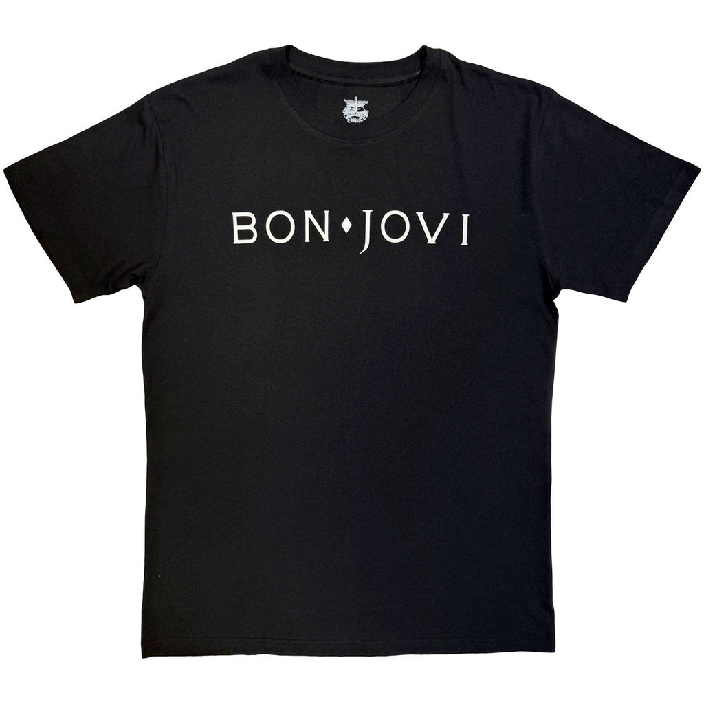 Bon Jovi -  Logo Mono - Black t-shirt