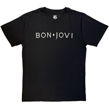 Bon Jovi -  Logo Mono - Black t-shirt