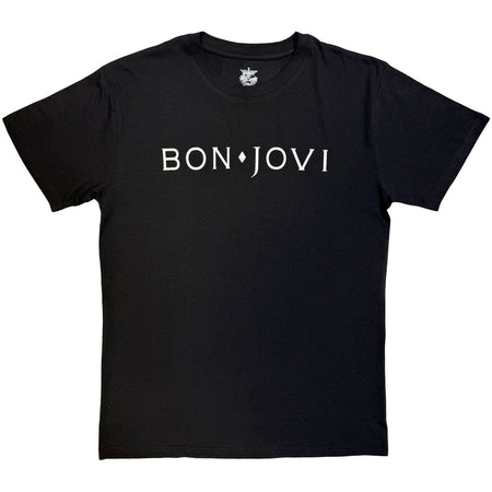 Bon Jovi -  Logo Mono - Black t-shirt