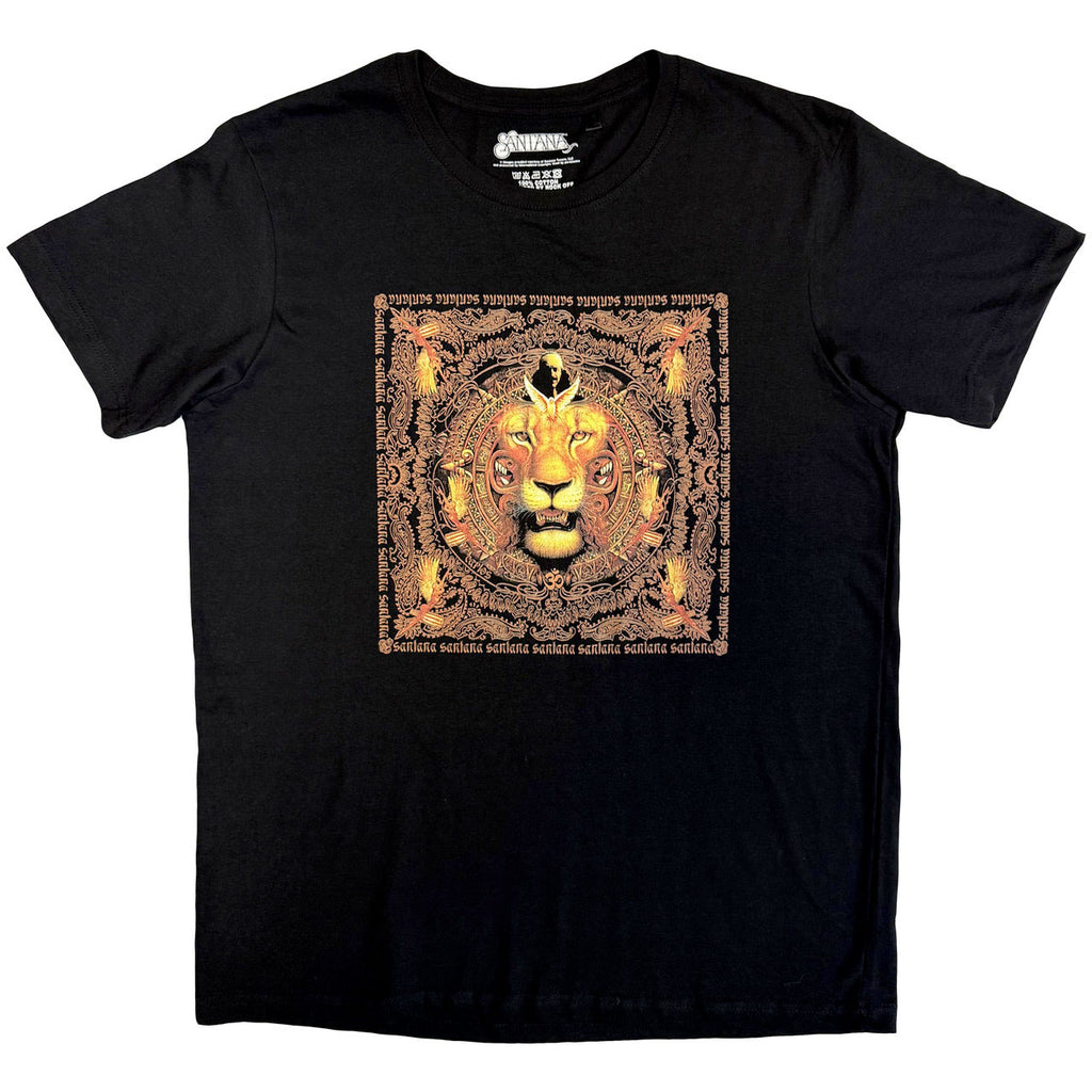 Santana - Lionhead Frame - Black t-shirt