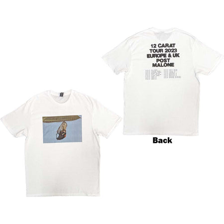 Post Malone - Resurface 2023 Tour Dates - White  t-shirt
