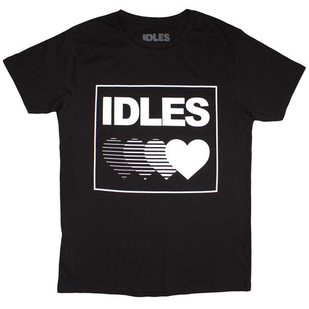 Idles - Gradient Heart - Black  t-shirt