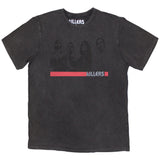 The Killers - Band Photo Mono - Charcoal Grey Stone Wash t-shirt