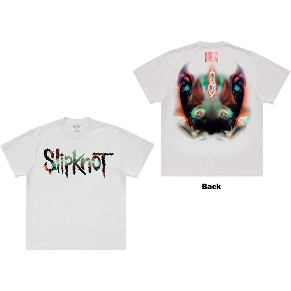Slipknot  - Adderall Faceback - White t-shirt